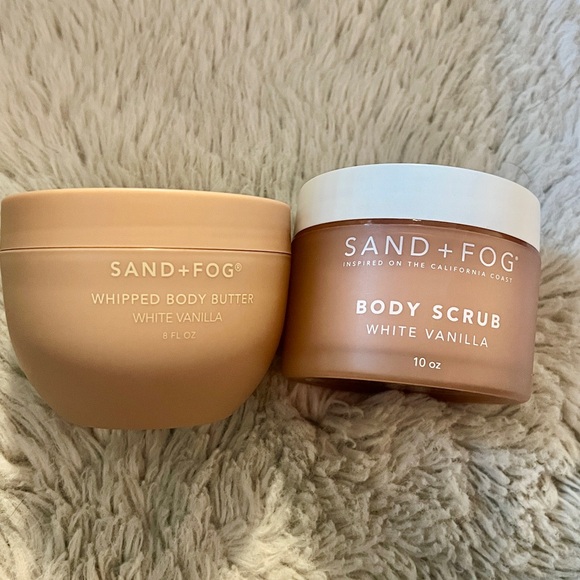 sand + fog Other - Sand + Fog White Vanilla Body Scrub and Whipped Body Butter Set
